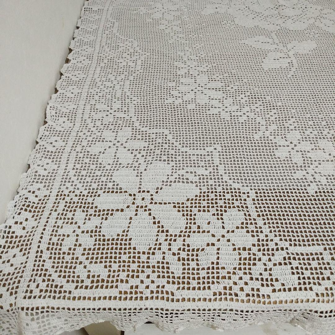 レース編みテーブルクロス ニャンコ