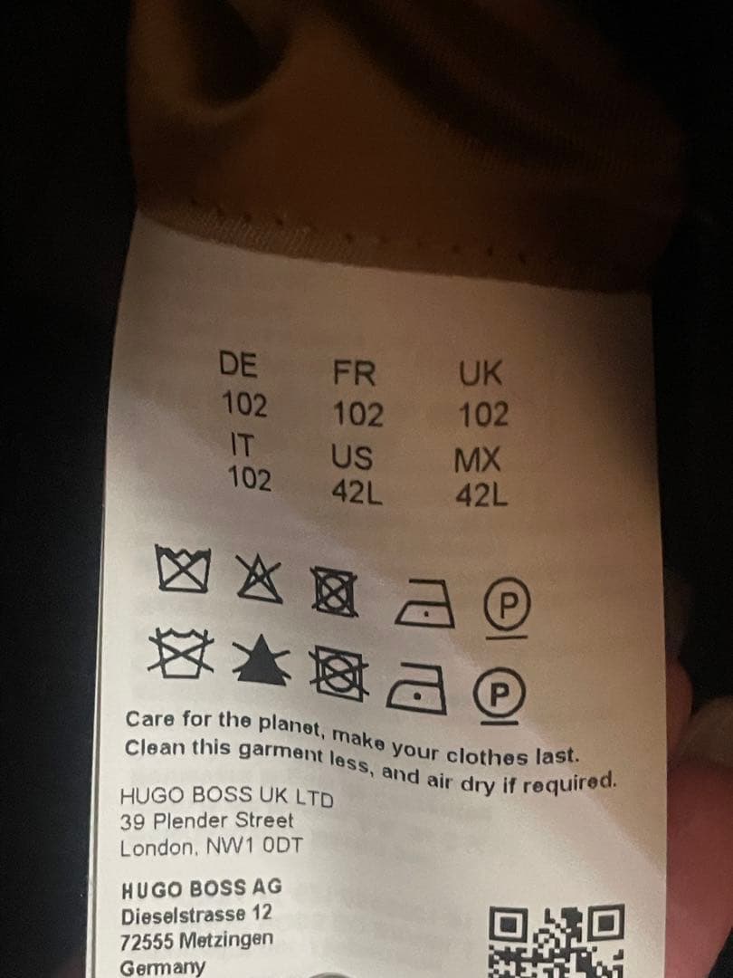 BOSS ネイビー チェスターコート