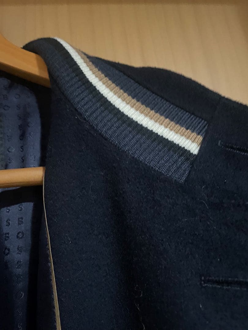 BOSS ネイビー チェスターコート