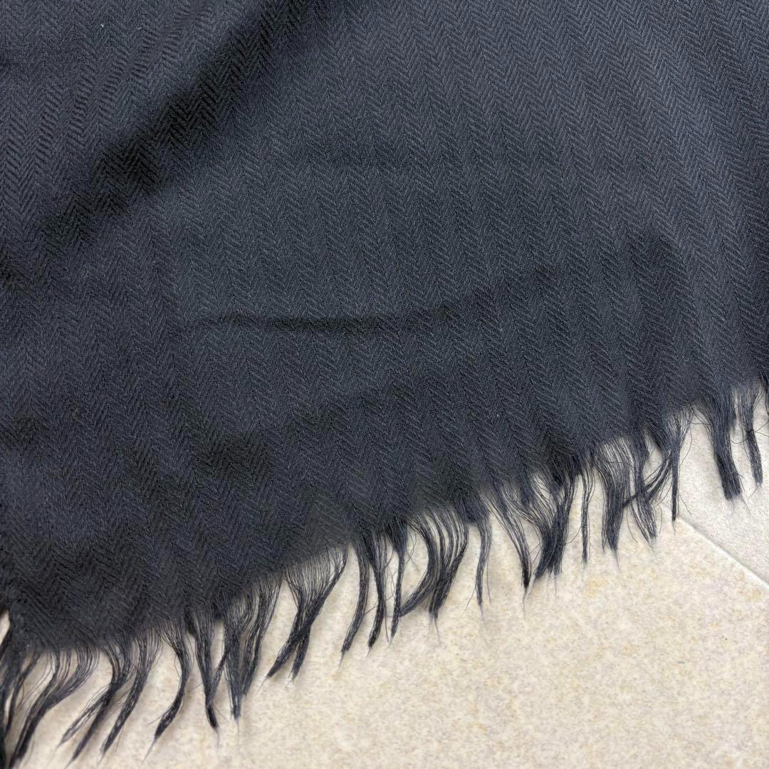 極美品☆ HERMES ブランケット カレジュアン カシミヤ　Hロゴ エルメス