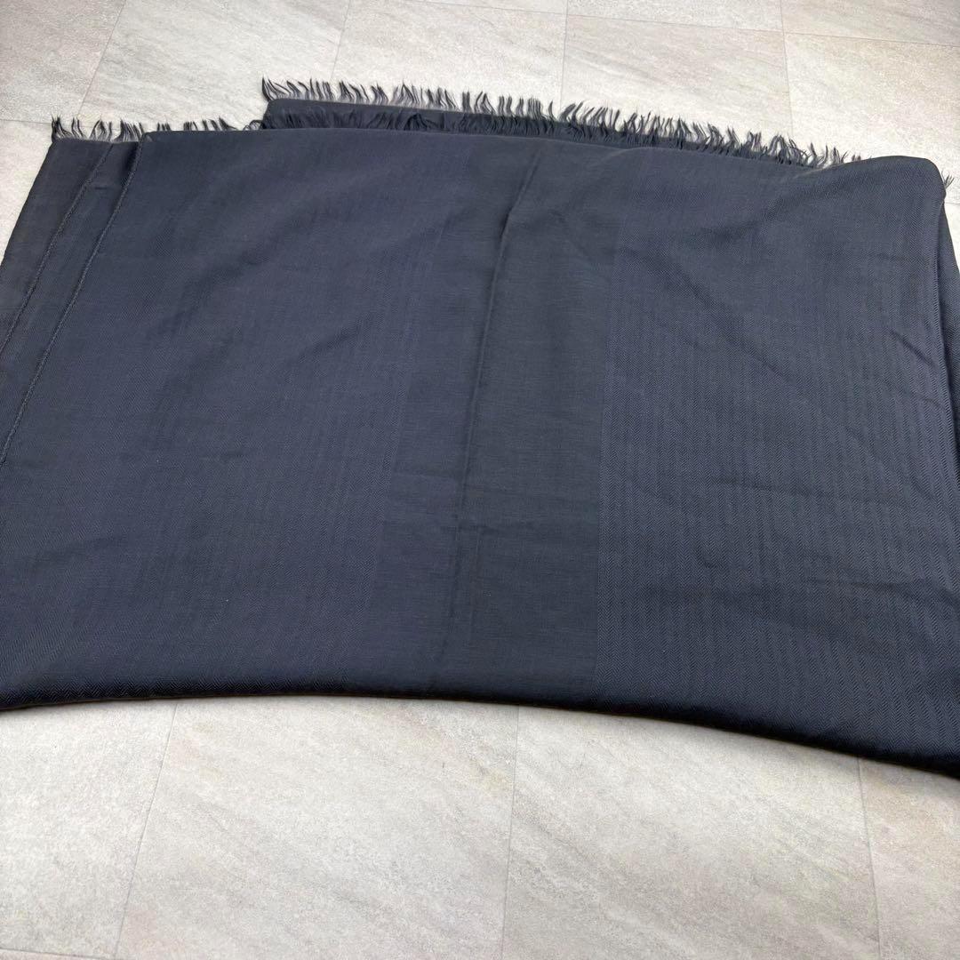 極美品☆ HERMES ブランケット カレジュアン カシミヤ　Hロゴ エルメス