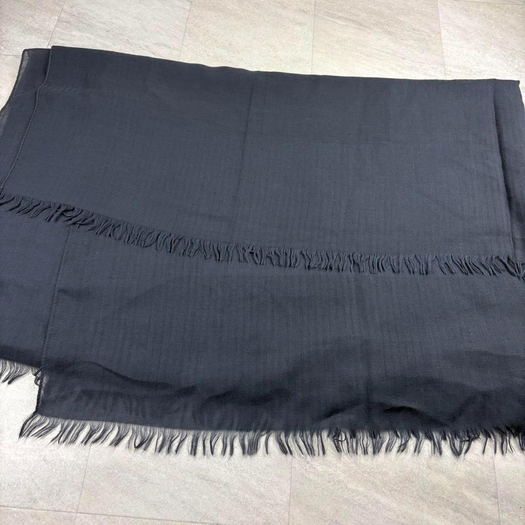 極美品☆ HERMES ブランケット カレジュアン カシミヤ　Hロゴ エルメス