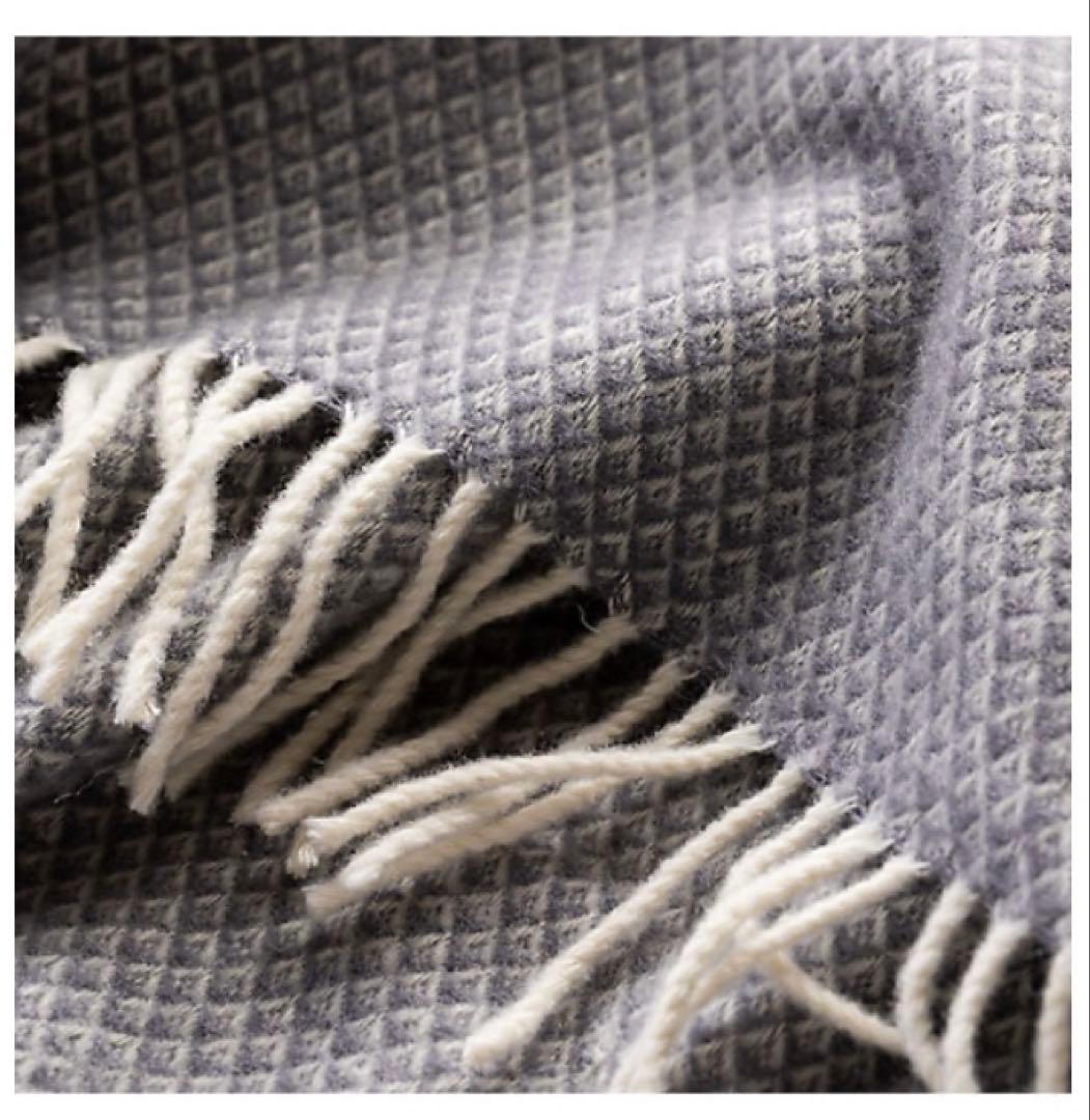 【美品】KLIPPAN/クリッパンリサイクルメリノウールスロー　ヴァレー