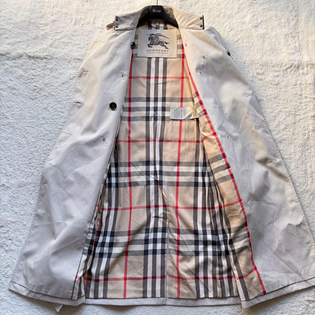 【極美品】バーバリー トレンチコート メガノバチェック ベージュ XL 現行品