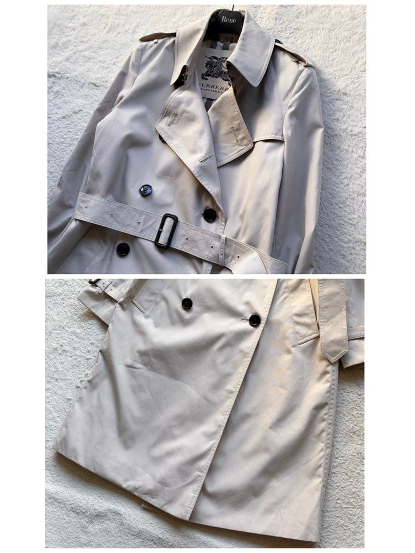 【極美品】バーバリー トレンチコート メガノバチェック ベージュ XL 現行品