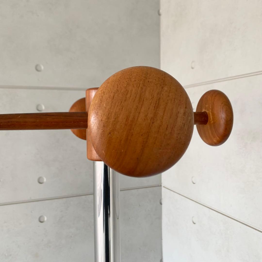 ジャパンヴィンテージ チーク材 コートハンガー ハンガーラック 北欧