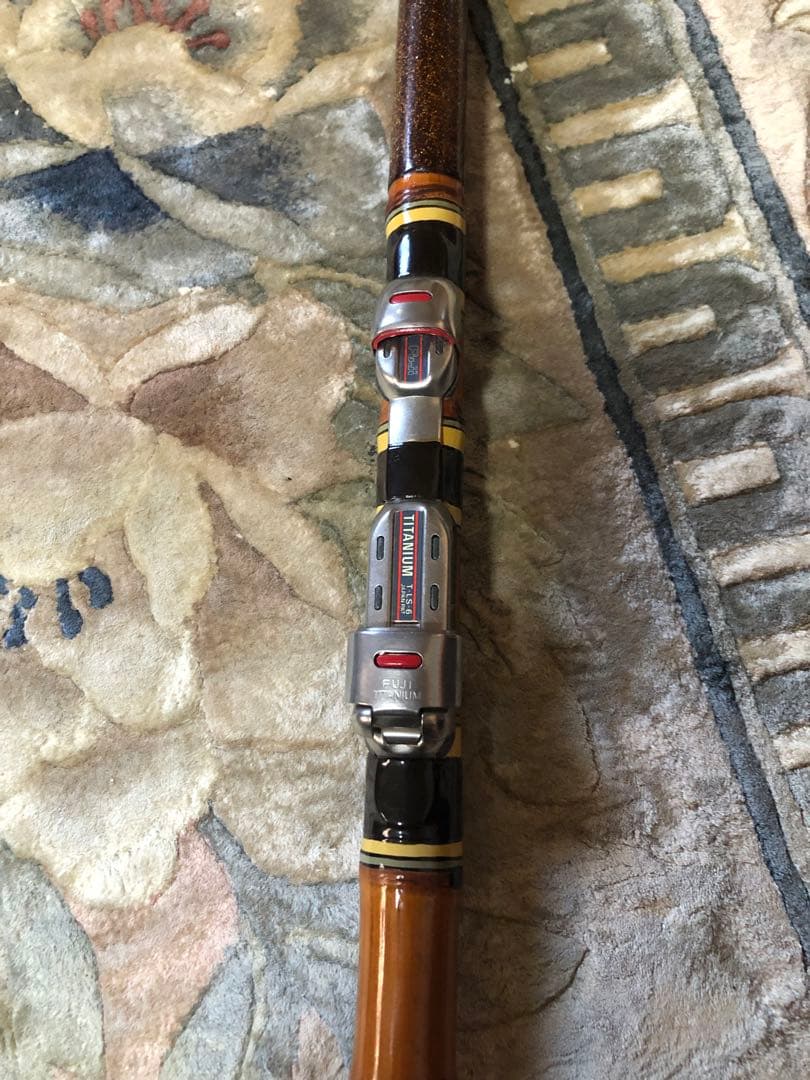 竿師作 6.3尺　カワハギ　和竿 竹竿　リールシートチタン製　美品