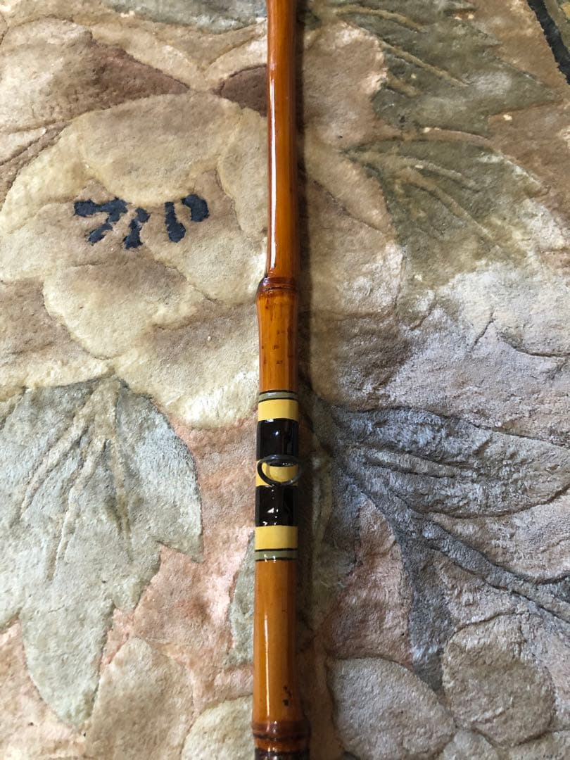 竿師作 6.3尺　カワハギ　和竿 竹竿　リールシートチタン製　美品