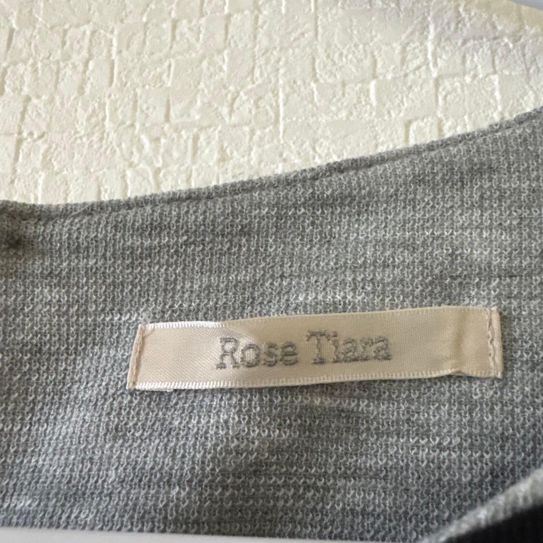 Rose Tiara ローズティアラ 異素材シフォンプリーツチュニック46