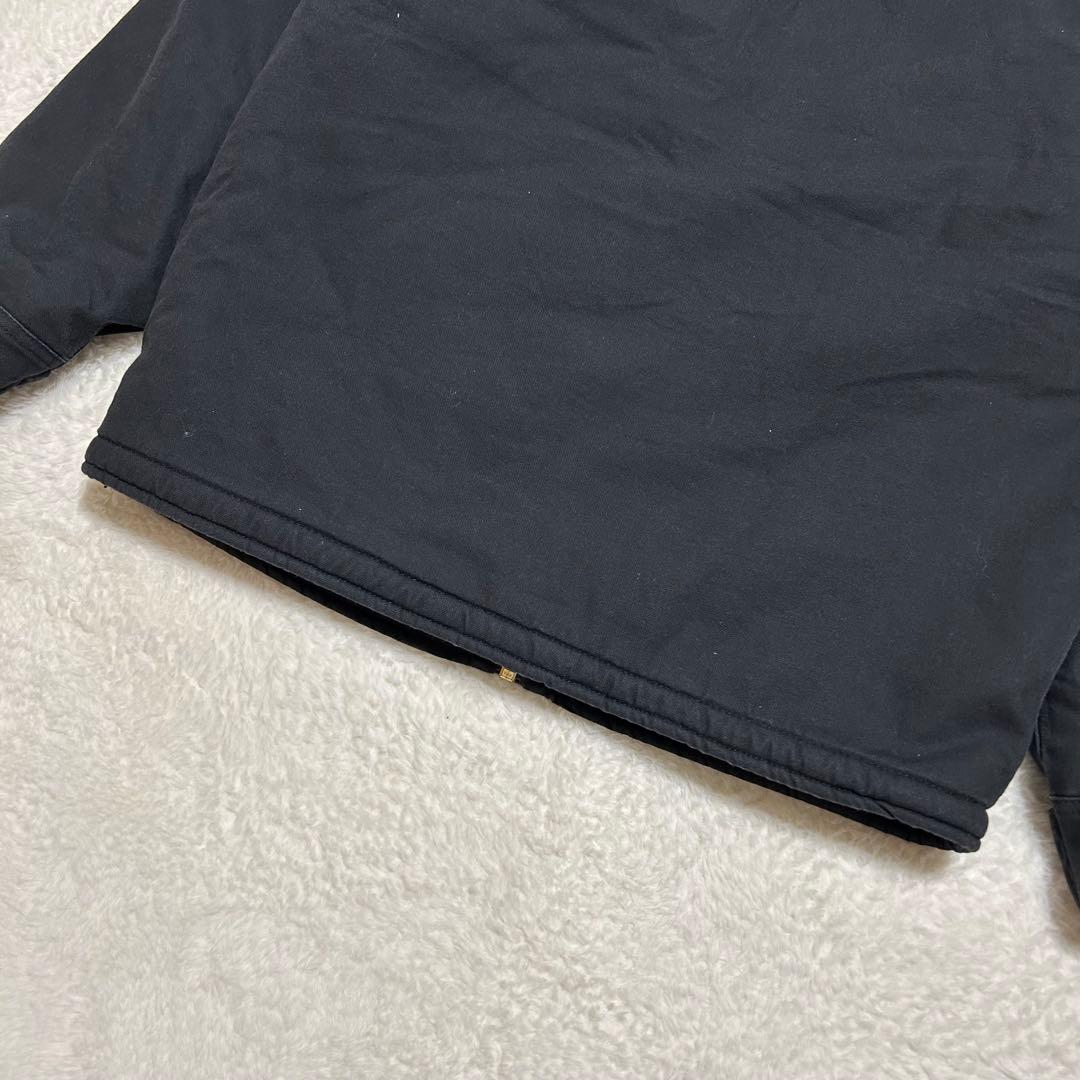 Dickes ダック地 裏地ボア フード カバーオール ジャケット 黒 M
