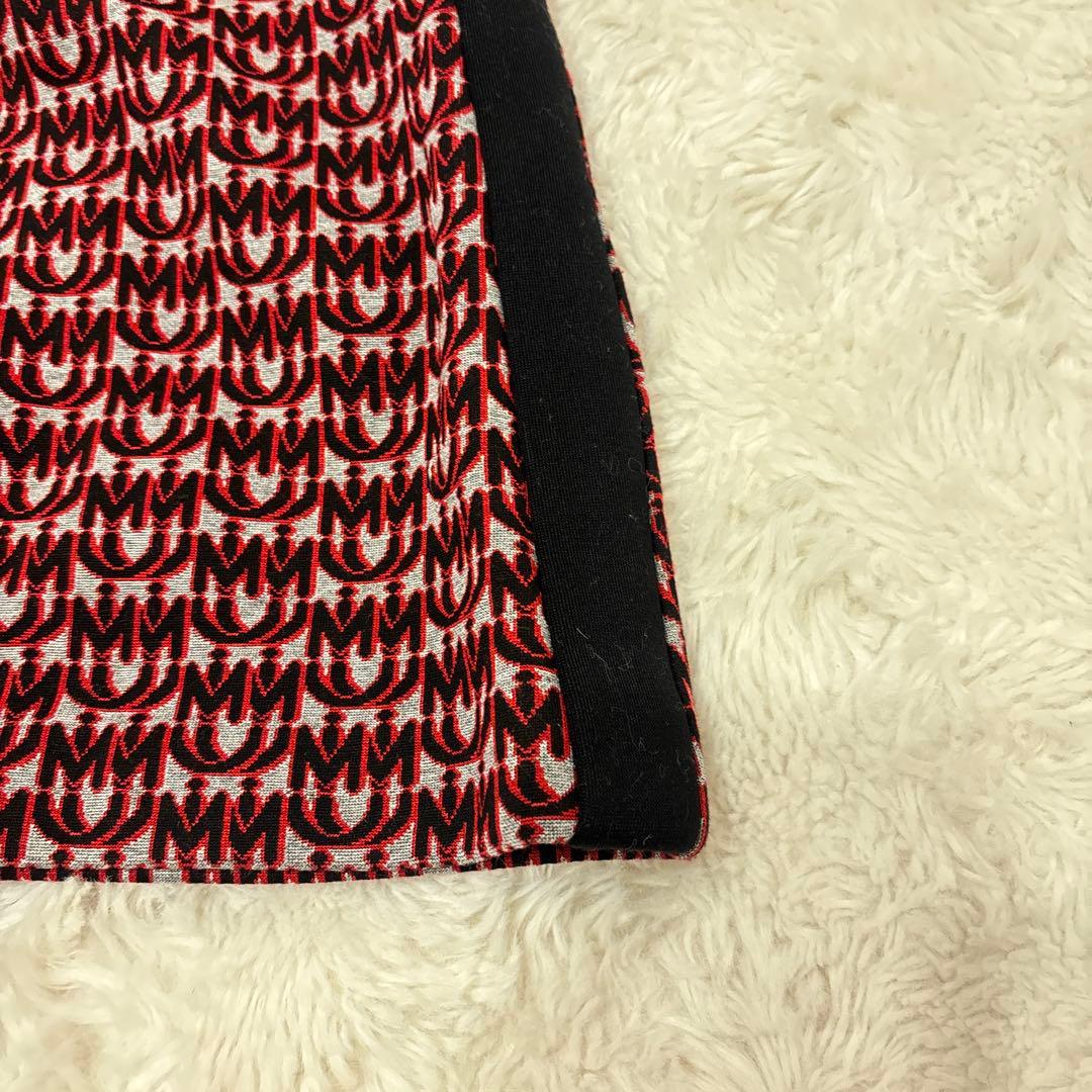 極美品♡ミュウミュウ miumiu ロゴ ワンポイント ジャージスカート 赤