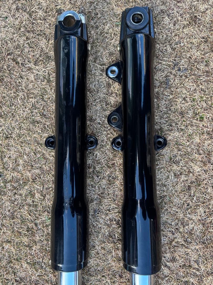 ハーレー　フロントフォーク　41 ソフテイル　FX エボ　ショベル　左右　黒