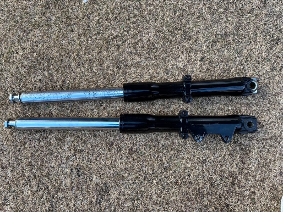 ハーレー　フロントフォーク　41 ソフテイル　FX エボ　ショベル　左右　黒