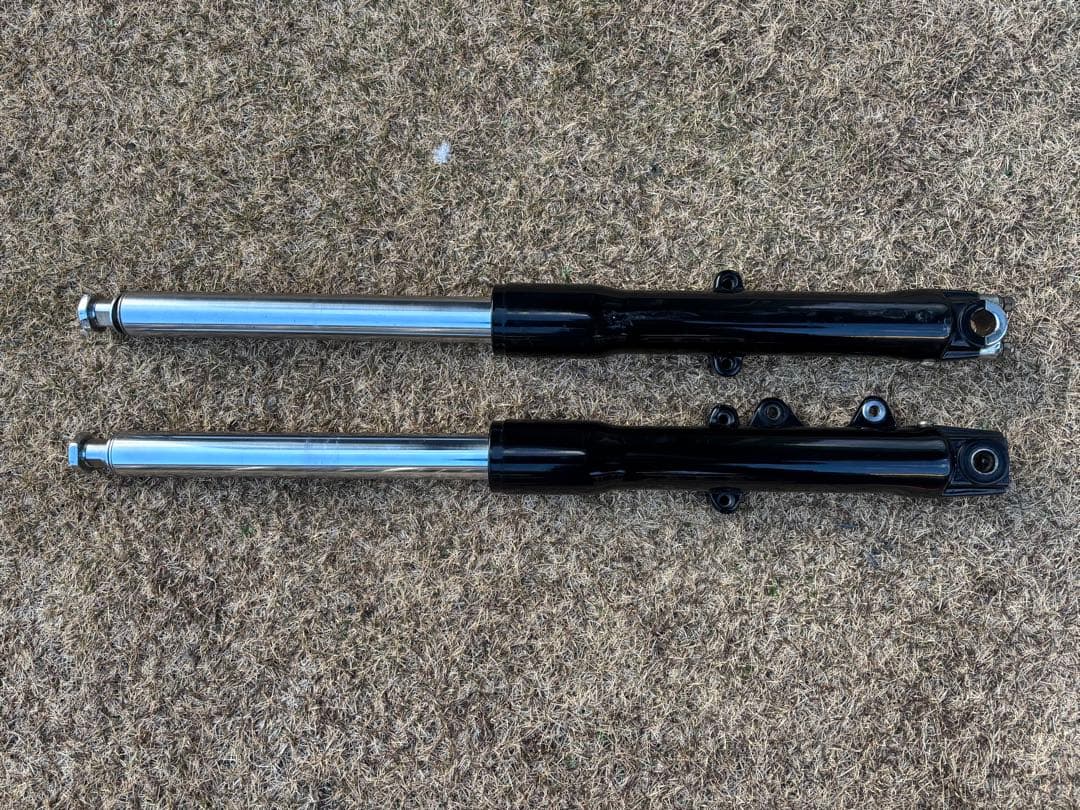 ハーレー　フロントフォーク　41 ソフテイル　FX エボ　ショベル　左右　黒