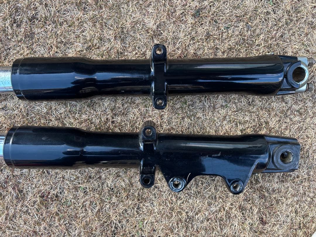 ハーレー　フロントフォーク　41 ソフテイル　FX エボ　ショベル　左右　黒