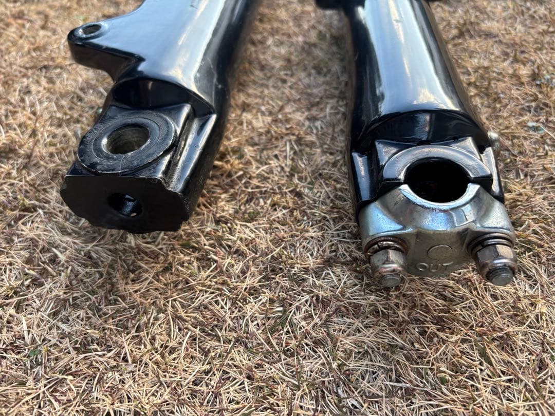 ハーレー　フロントフォーク　41 ソフテイル　FX エボ　ショベル　左右　黒