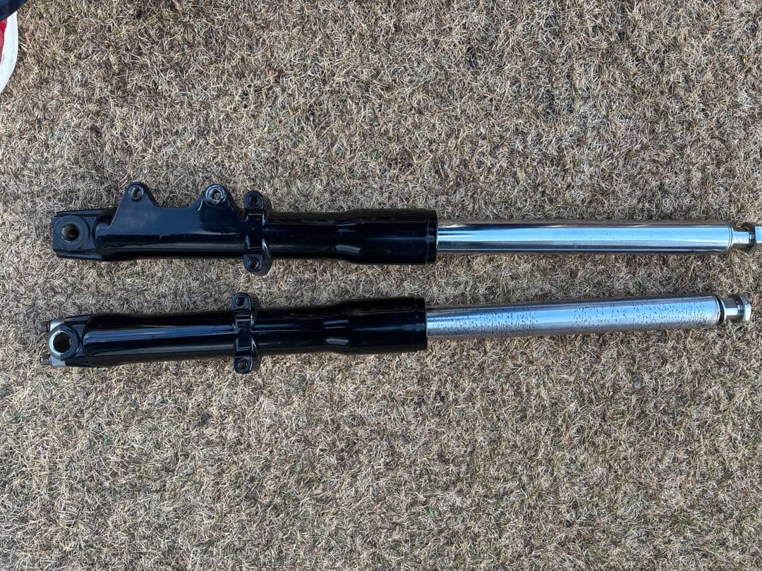 ハーレー　フロントフォーク　41 ソフテイル　FX エボ　ショベル　左右　黒