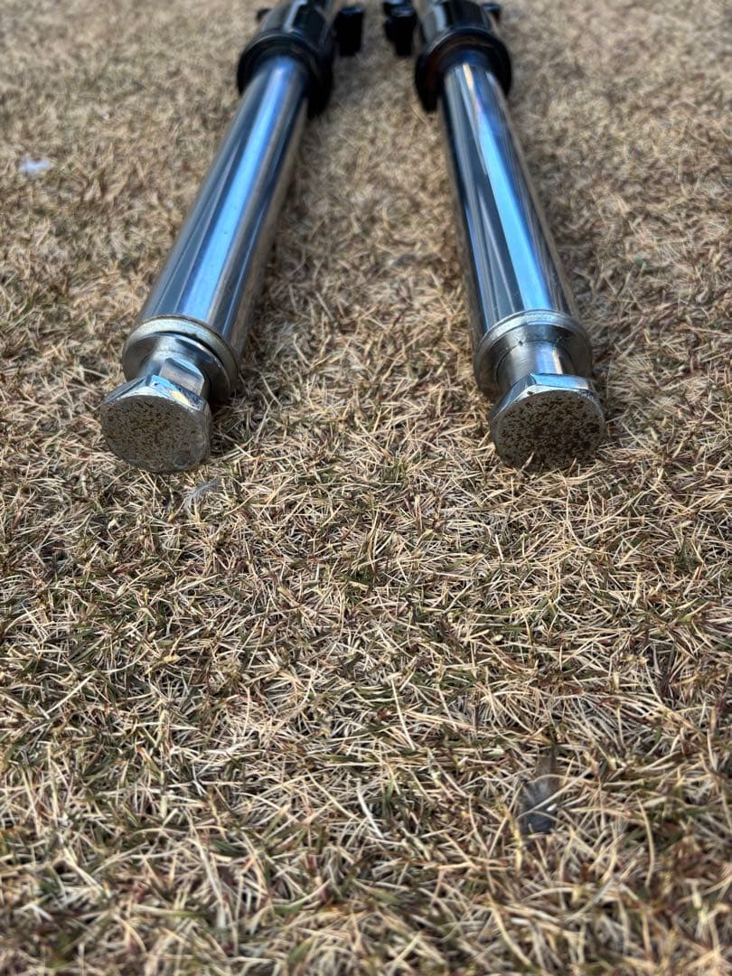 ハーレー　フロントフォーク　41 ソフテイル　FX エボ　ショベル　左右　黒