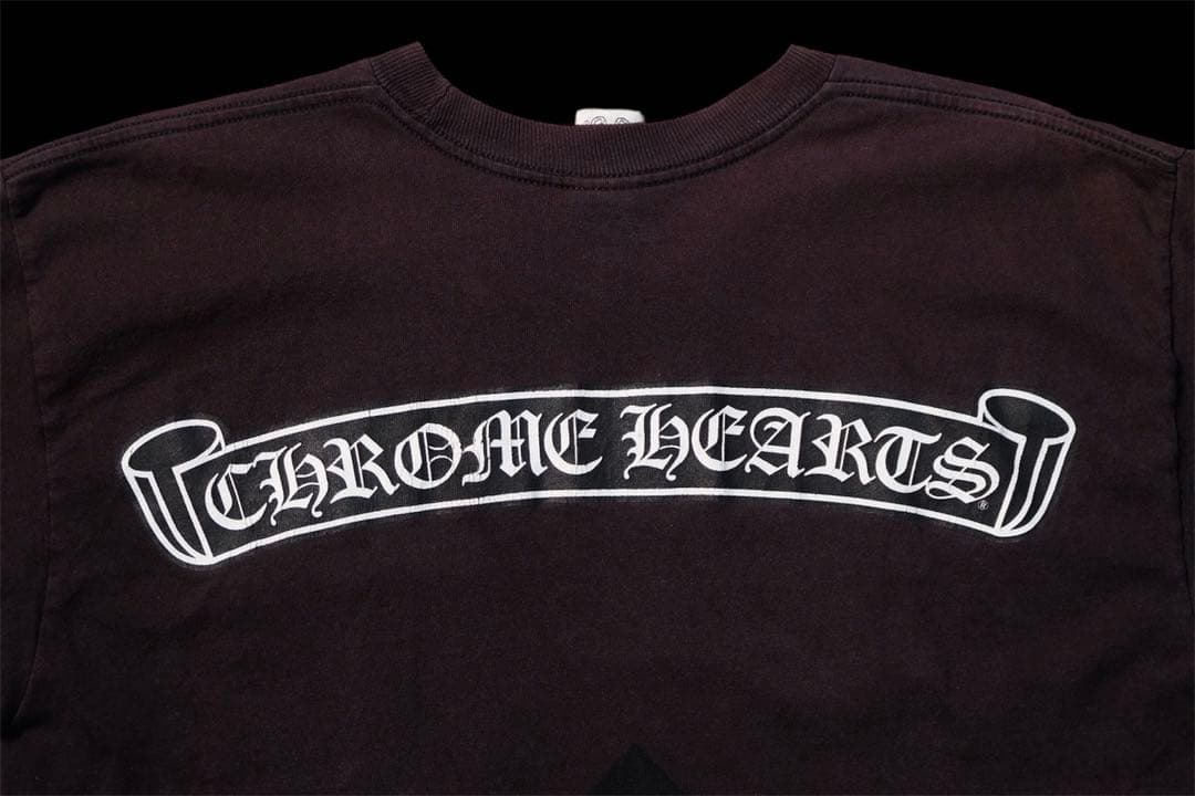 vintage クロムハーツ バックスクロールラベル ブラック L