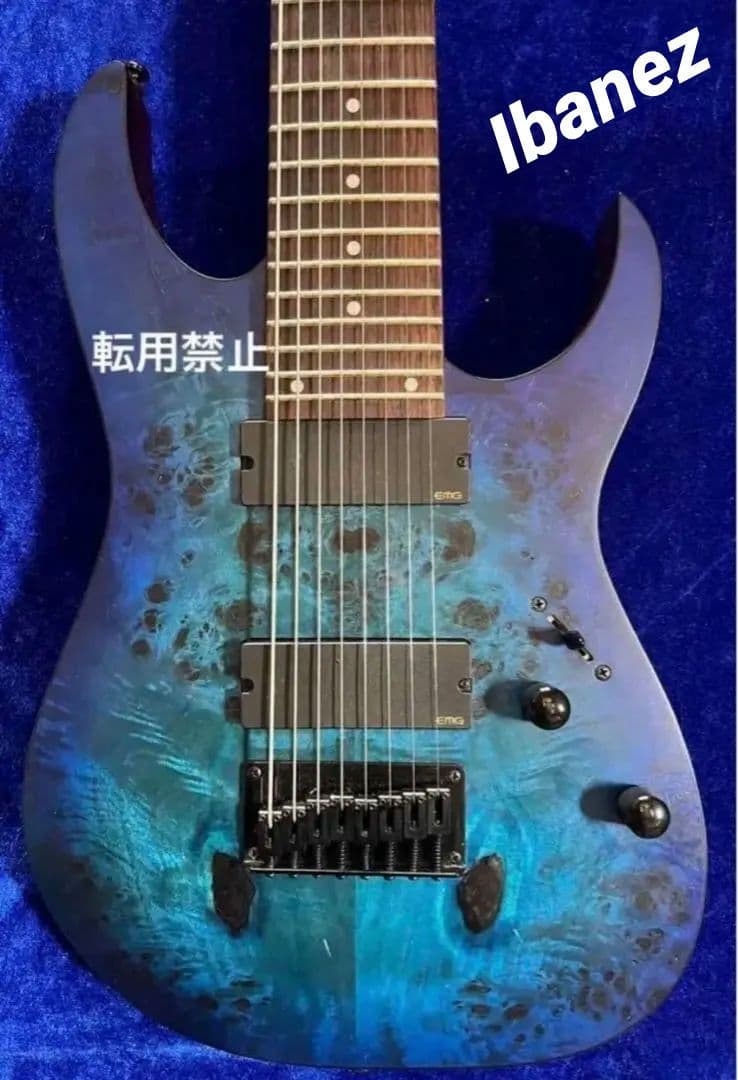【Ibanez 】RG8PB EMG808 8弦ギター