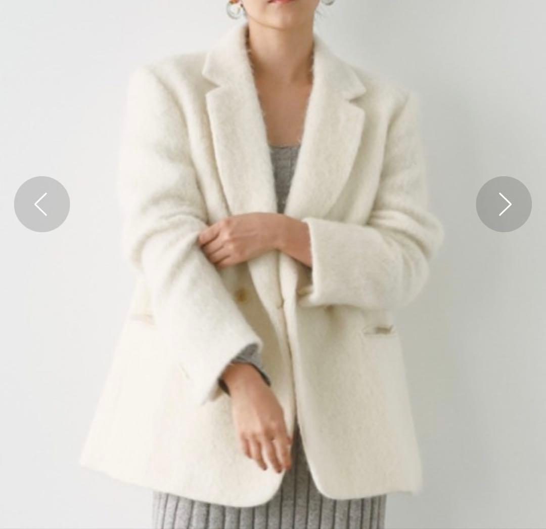 BABYLONE シャギージャケットコート　ジャコット