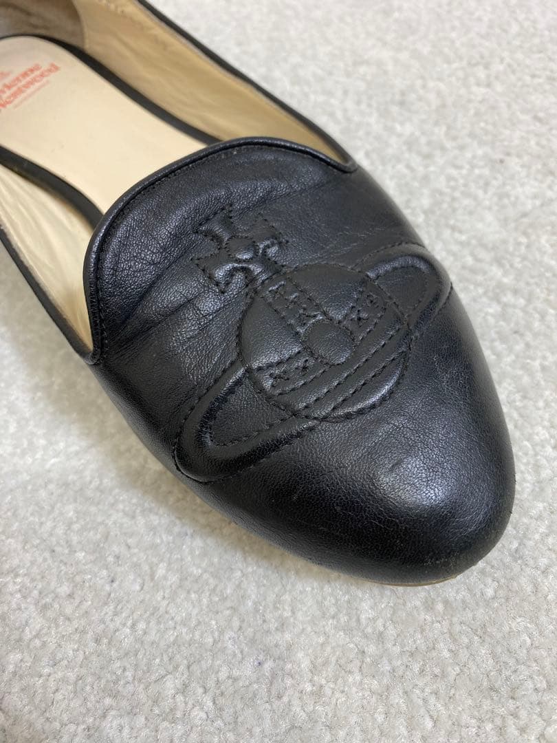 Vivienne Westwood オーブ刺繍 フラットシューズ 39サイズ