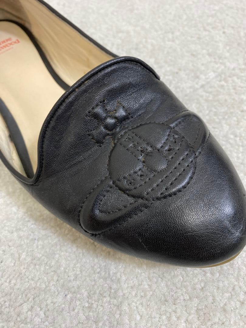 Vivienne Westwood オーブ刺繍 フラットシューズ 39サイズ