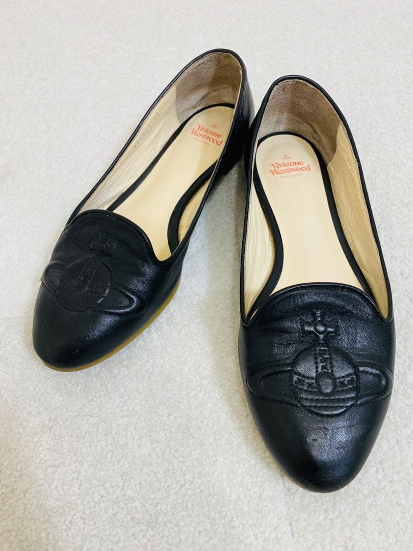 Vivienne Westwood オーブ刺繍 フラットシューズ 39サイズ