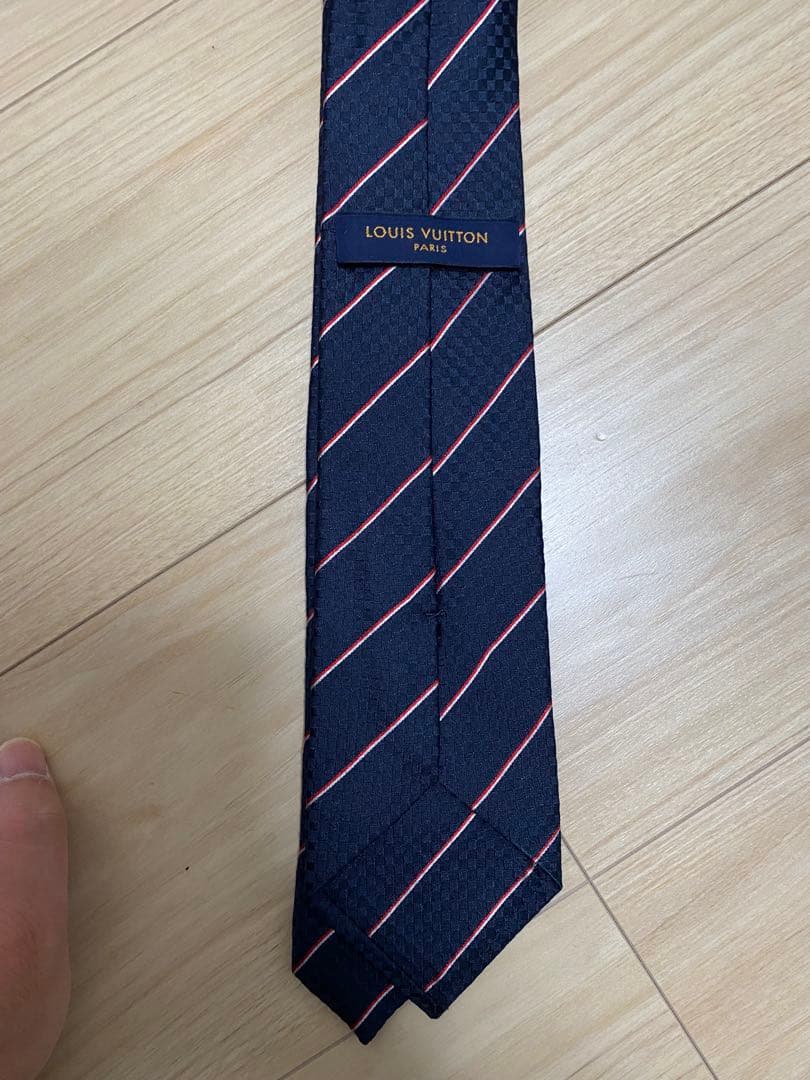 Louis Vuitton ネクタイ ネイビー ストライプ