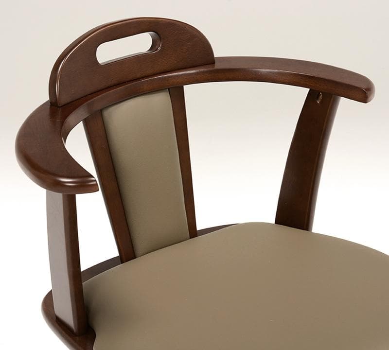 1脚【新品】 360°回転 ひじ掛け付き ダイニングチェアー アウトレット