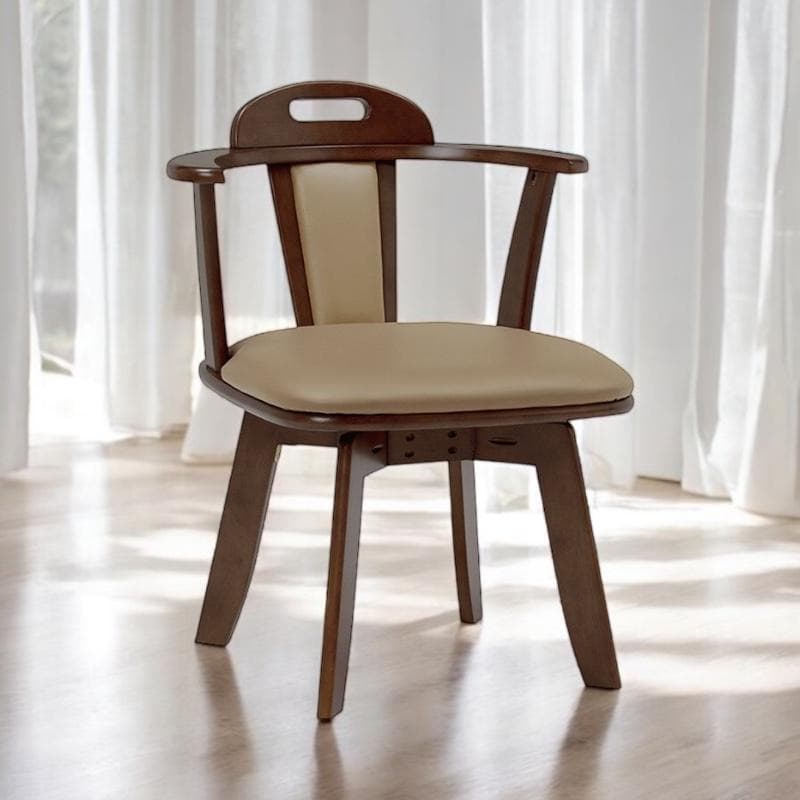 1脚【新品】 360°回転 ひじ掛け付き ダイニングチェアー アウトレット