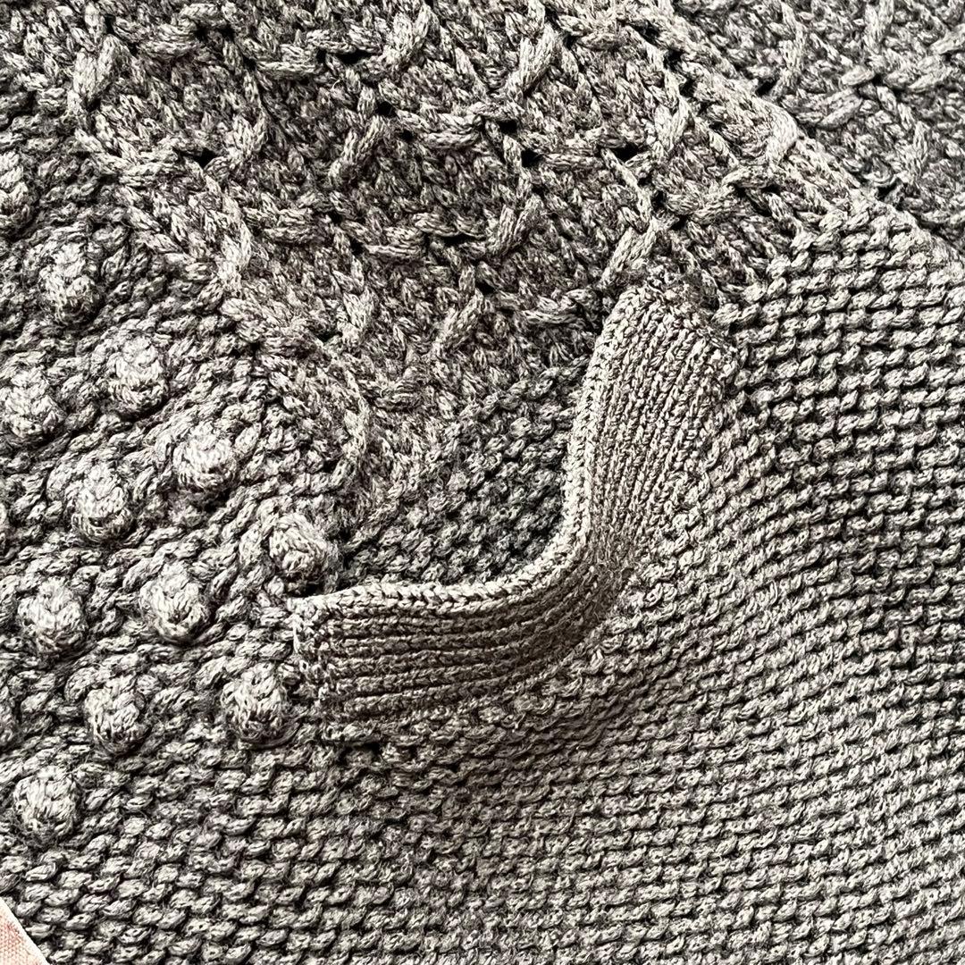 【美品】マックスマーラ ロングコート カーディガン ダブルジップ グレー S