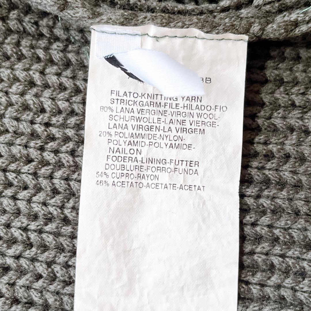 【美品】マックスマーラ ロングコート カーディガン ダブルジップ グレー S