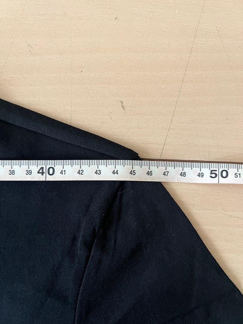 JIL SANDER+ ジルサンダー 1枚ロゴ　長袖Tシャツ　黒