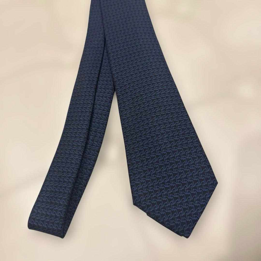 【&Necco 】HERMES CRAVATE THILL ネクタイ