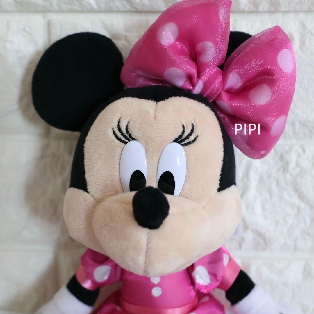 ディズニー　ミニー　キーホルダー　ヘアゴム　セット　ピンク