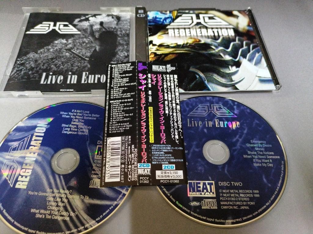 SHY-Regeneration + Live in Europe シャイ日本盤