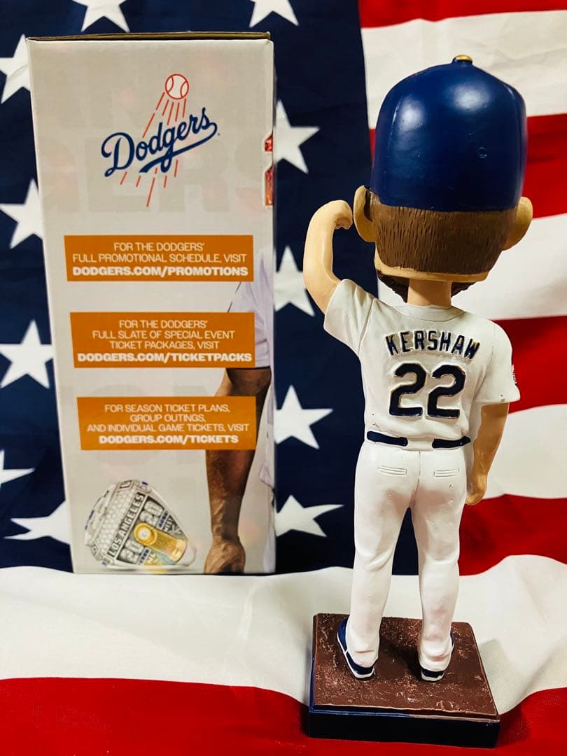 球場配布 ボブルヘッド ドジャース クレイトン・カーショウ 大谷翔平チームメイト