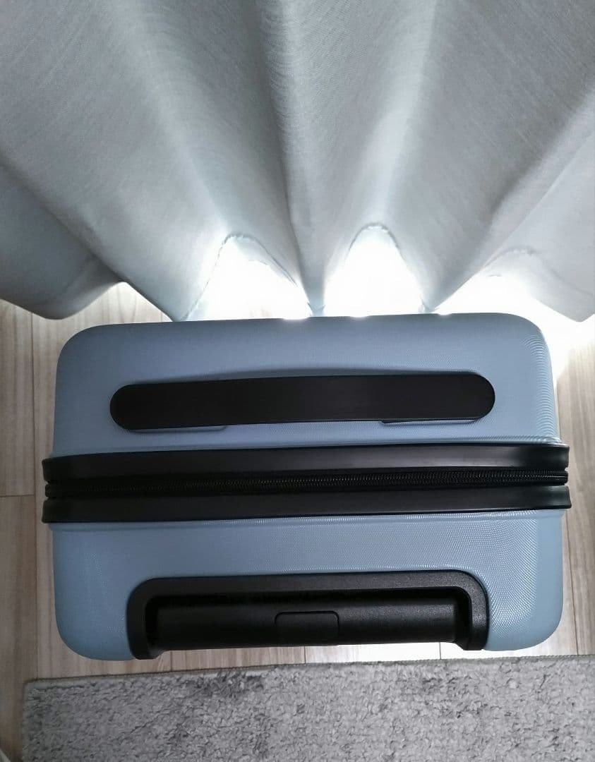 美品　無印良品　キャリーケース　水色　19L