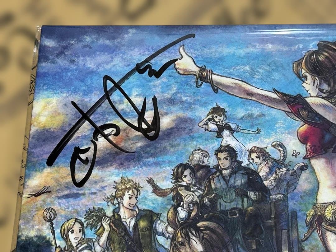 オクトパストラベラー　lp アナログレコード　西木康智直筆サイン入り　新品未開封