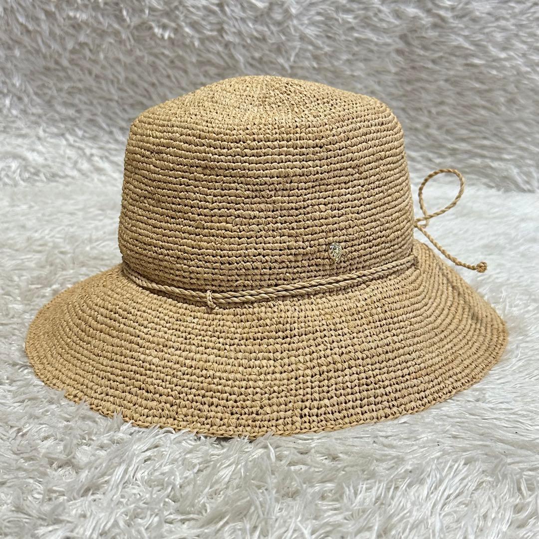 【未使用】ヘレンカミンスキー ハット 麦わら帽子 ラフィア100%