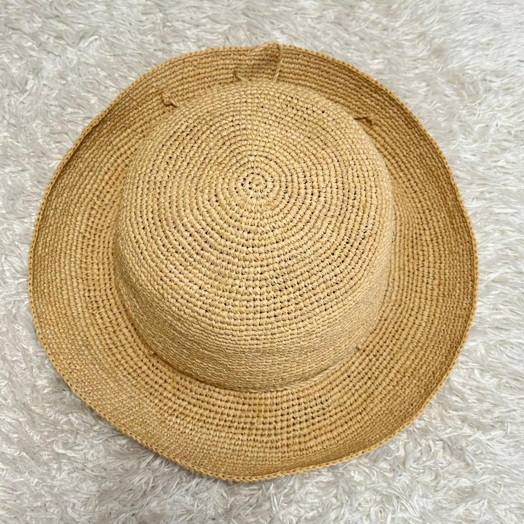 【未使用】ヘレンカミンスキー ハット 麦わら帽子 ラフィア100%