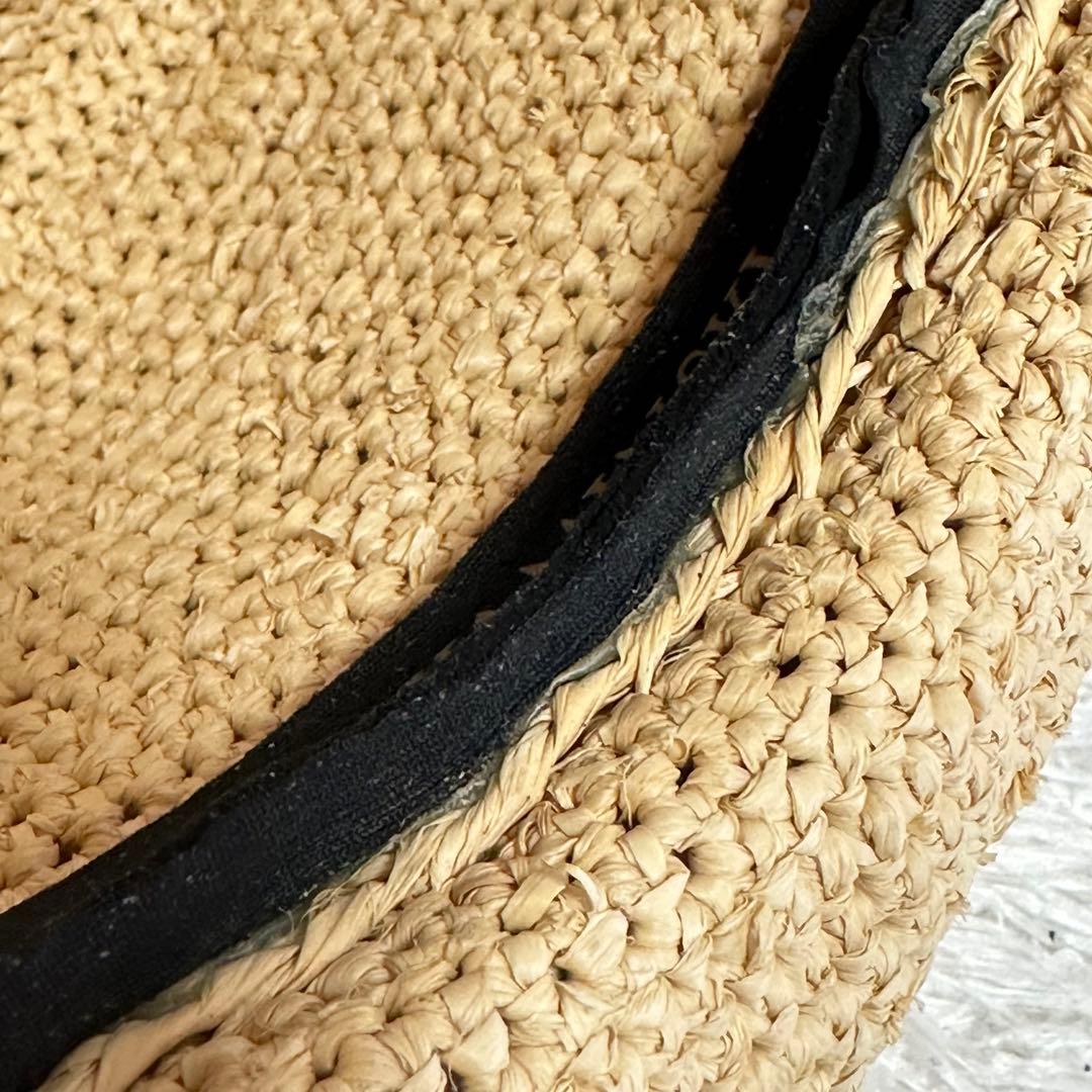 【未使用】ヘレンカミンスキー ハット 麦わら帽子 ラフィア100%