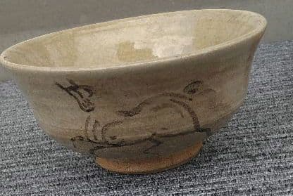 相馬焼 田代法橋 相馬駒焼 大堀 茶器 抹茶碗 共箱 十四代