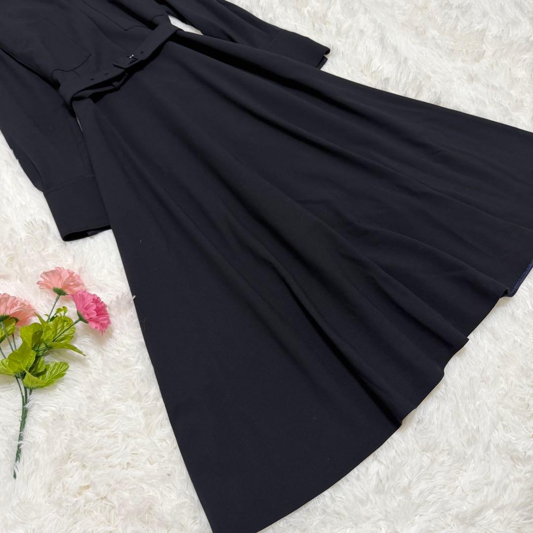 【美品】アルアバイル　キョウネンポリエステルスラッシュネックワンピース　1