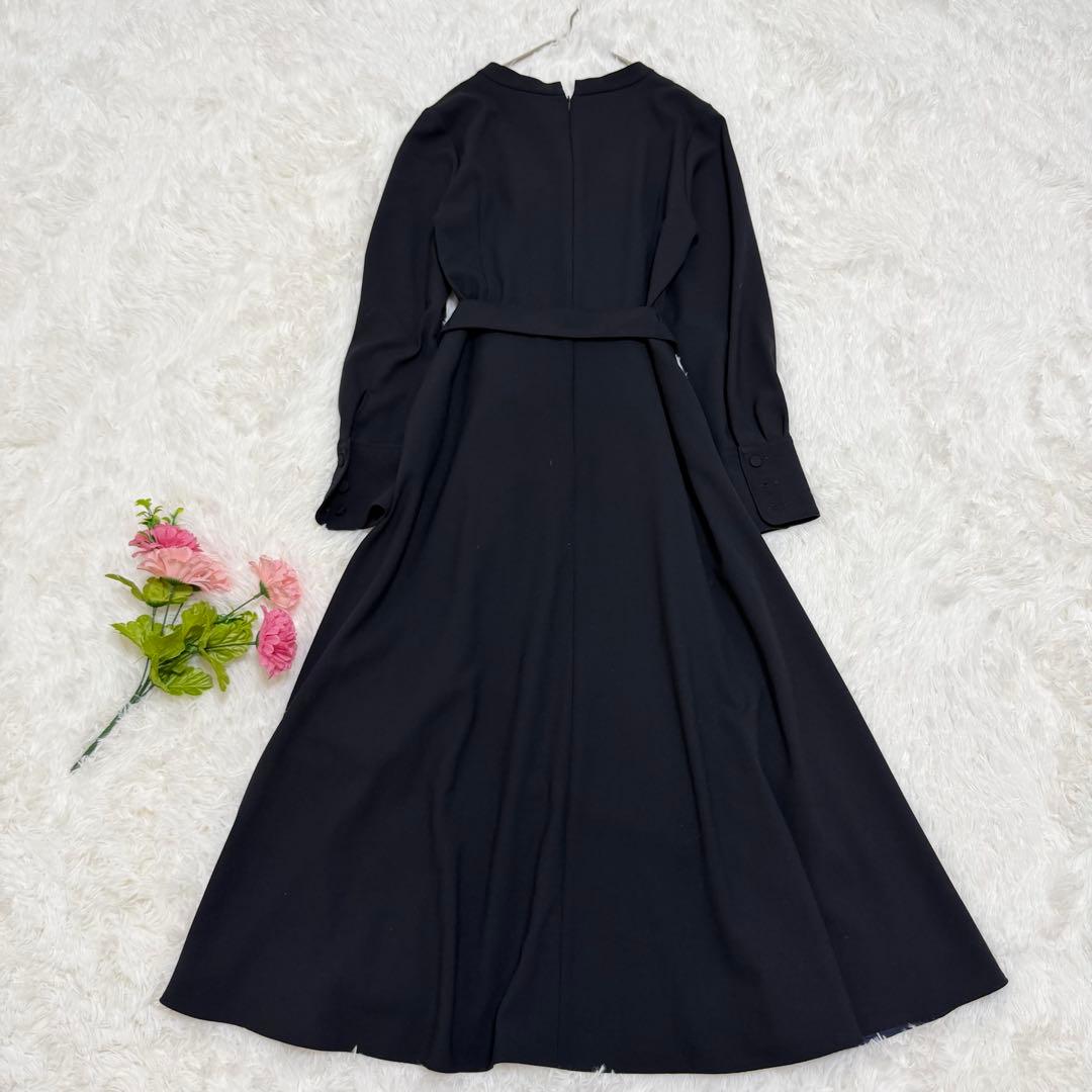 【美品】アルアバイル　キョウネンポリエステルスラッシュネックワンピース　1