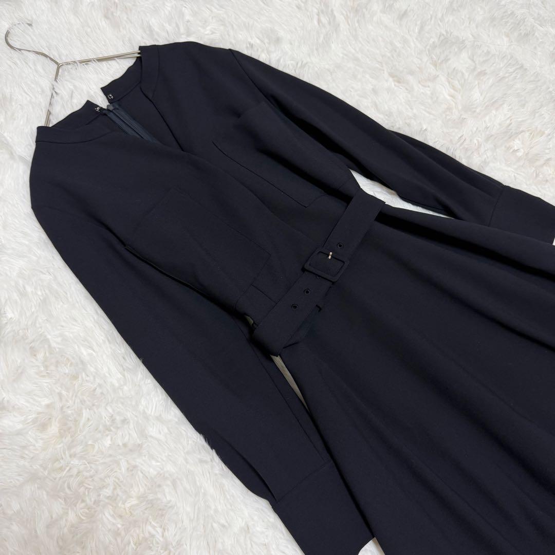 【美品】アルアバイル　キョウネンポリエステルスラッシュネックワンピース　1