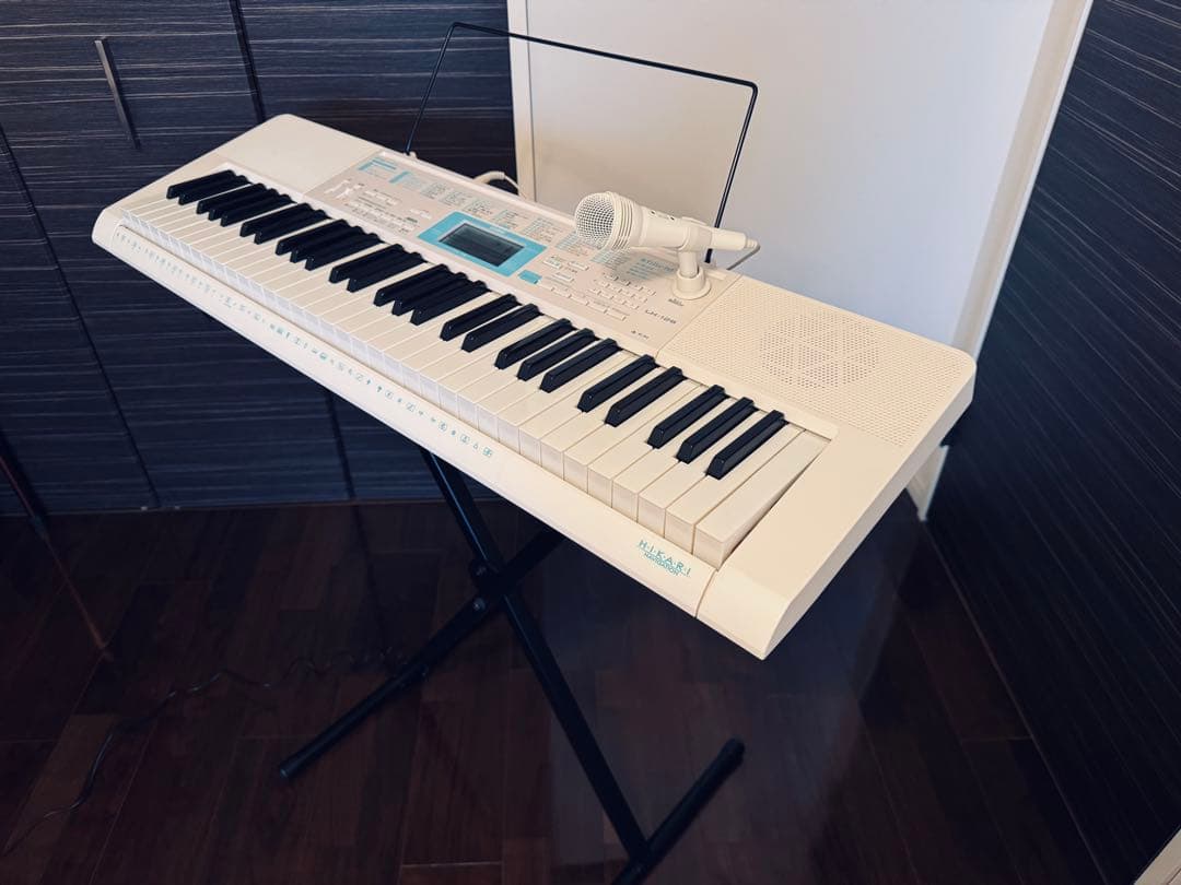 CASIO 61鍵盤 電子ピアノ LK-128 スタンド付き