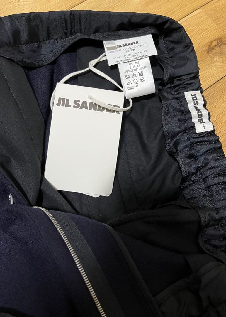 【未使用】JIL SANDER(ジルサンダー)ウール スラックス 44 ネイビー