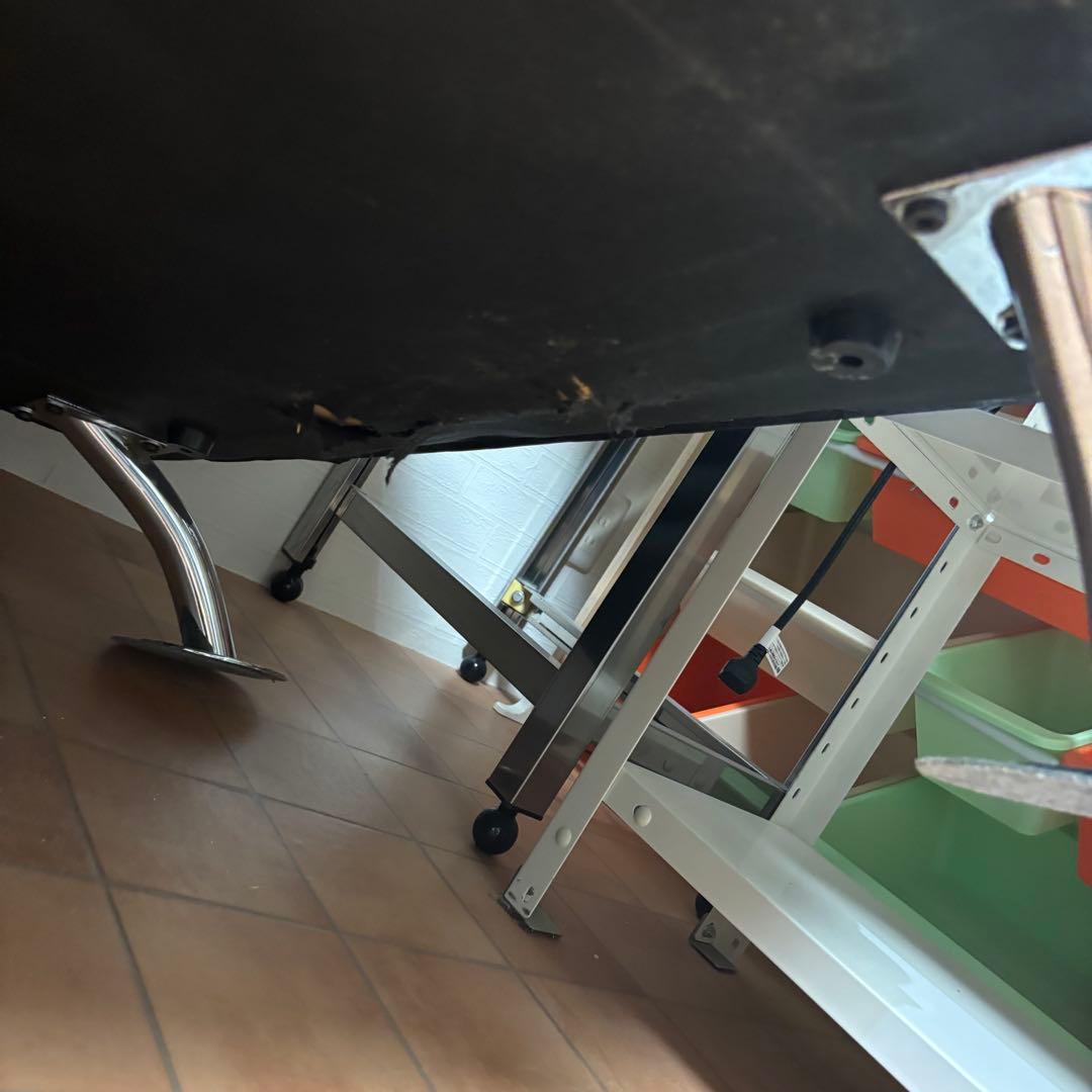 【良品】ニトリ　カウチソファー黒　3人掛け　右カウチ　ロゾ4